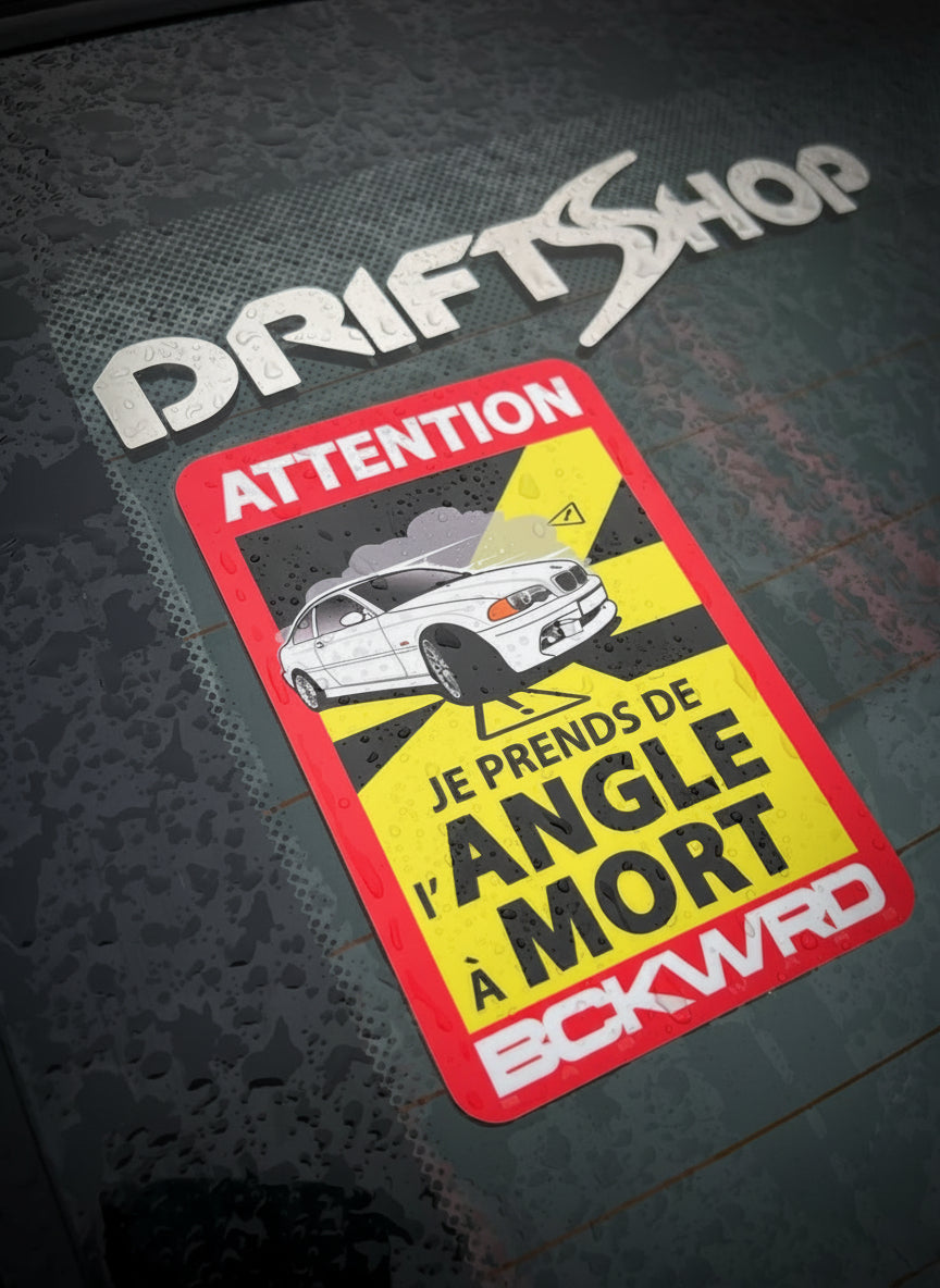Stickers "JE PRENDS DE L'ANGLE À MORT"
