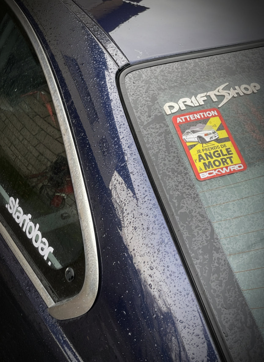 Stickers "JE PRENDS DE L'ANGLE À MORT"